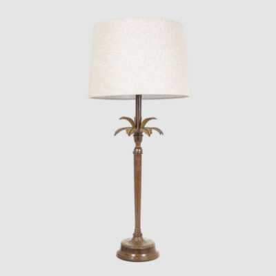 Gainsborough Palm Tree Table Lamp Base Brown Brass