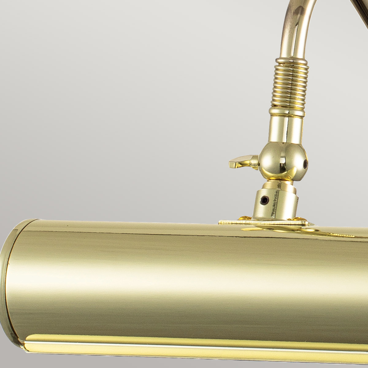 Gallery Beam Traditional Small Picture Light Polished Brass Gallery Beam Traditional Small Picture Light Polished Brass — detail view