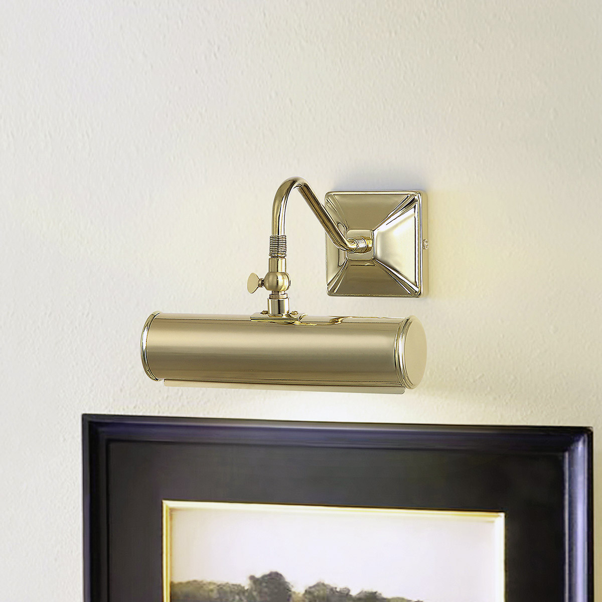 Gallery Beam Traditional Small Picture Light Polished Brass Gallery Beam Traditional Small Picture Light Polished Brass — lifestyle