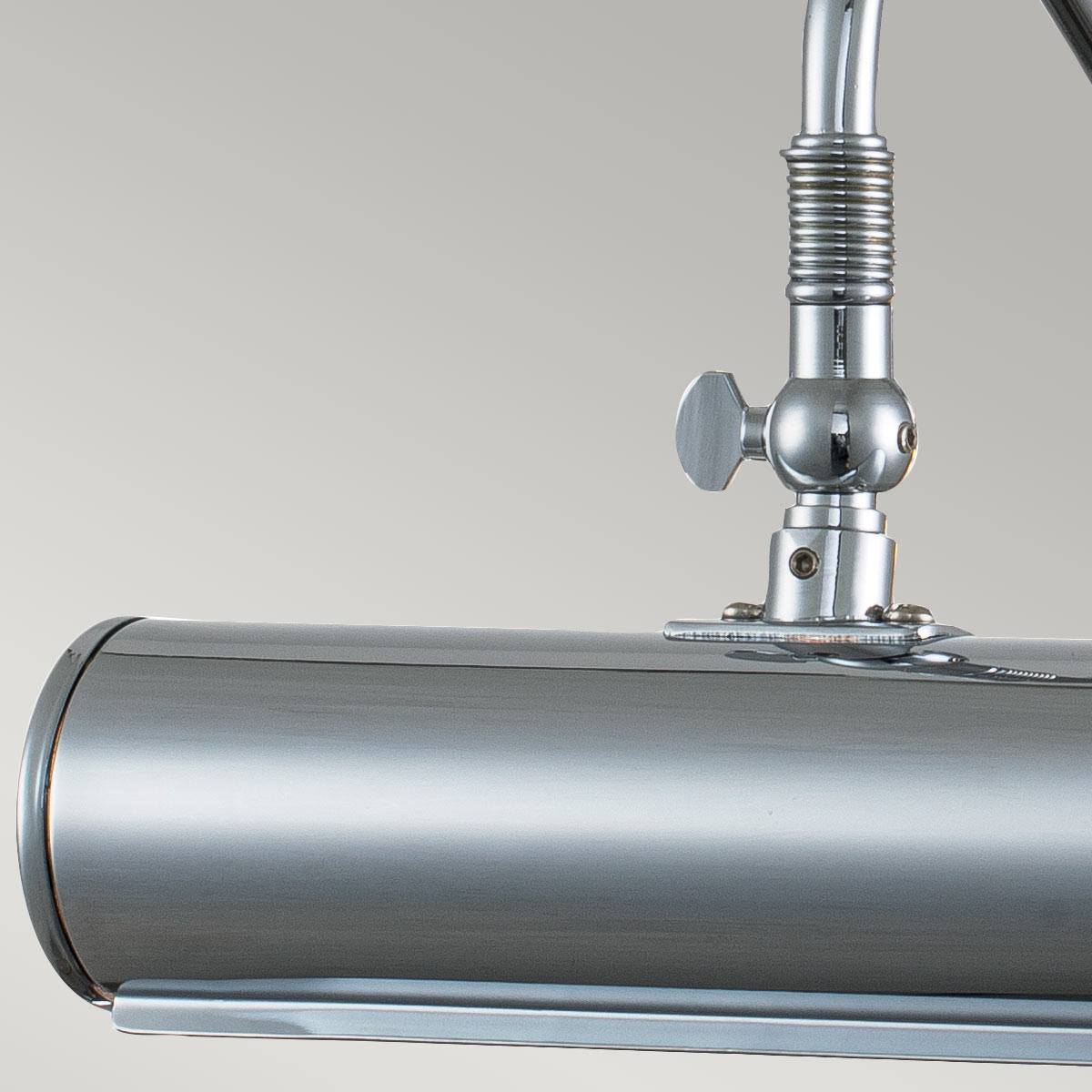 Gallery Beam Traditional Small Picture Light Polished Chrome Gallery Beam Traditional Small Picture Light Polished Chrome — detail view
