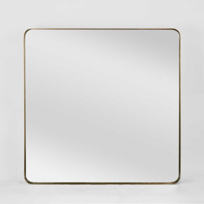 Gilcrest French Provincial Square Mirror Burnt Gold