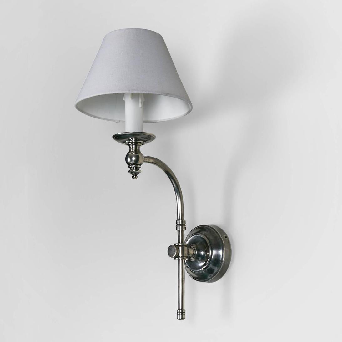 Gillingham Curved Wall Light Antique Silver Gillingham Curved Wall Light Antique Silver