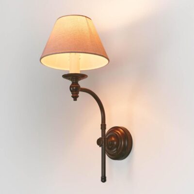 Gillingham French Provincial Curved Wall Light Bronze