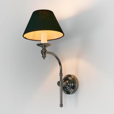 Gillingham French Provincial Curved Wall Light Polished Nickel
