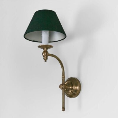Gillingham Hamptons Curved Wall Sconce Antique Brass