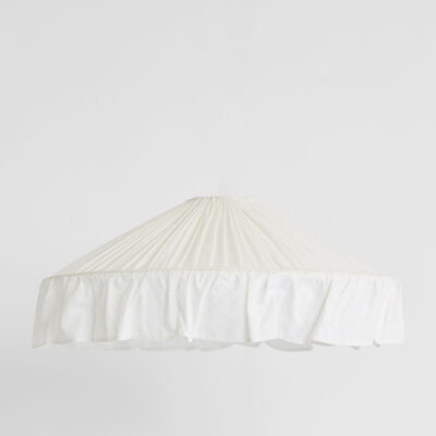 Gleaford French Provincial Pleated Linen Lamp Shade White
