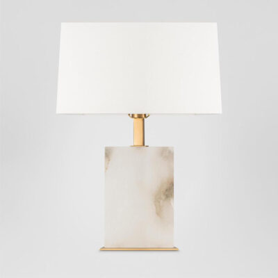 Glencliff French Provincial Table Lamp Alabaster Brass
