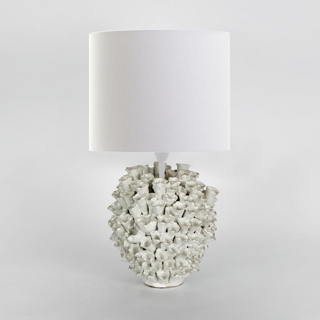 Glenhaven Hamptons Coral Textured Ceramic Table Lamp Ivory Glenhaven Hamptons Coral Textured Ceramic Table Lamp Ivory
