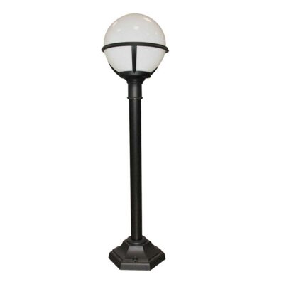 Glenhollow Traditional Outdoor Pillar Lantern Black