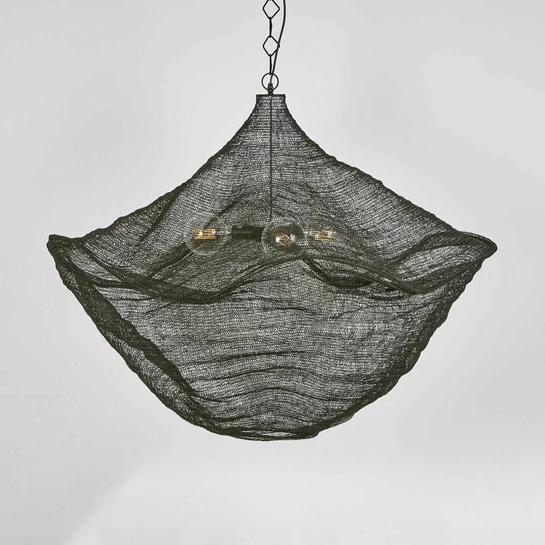 Glenhurst Woven Mesh Dome Pendant Light Black Glenhurst Woven Mesh Dome Pendant Light Black