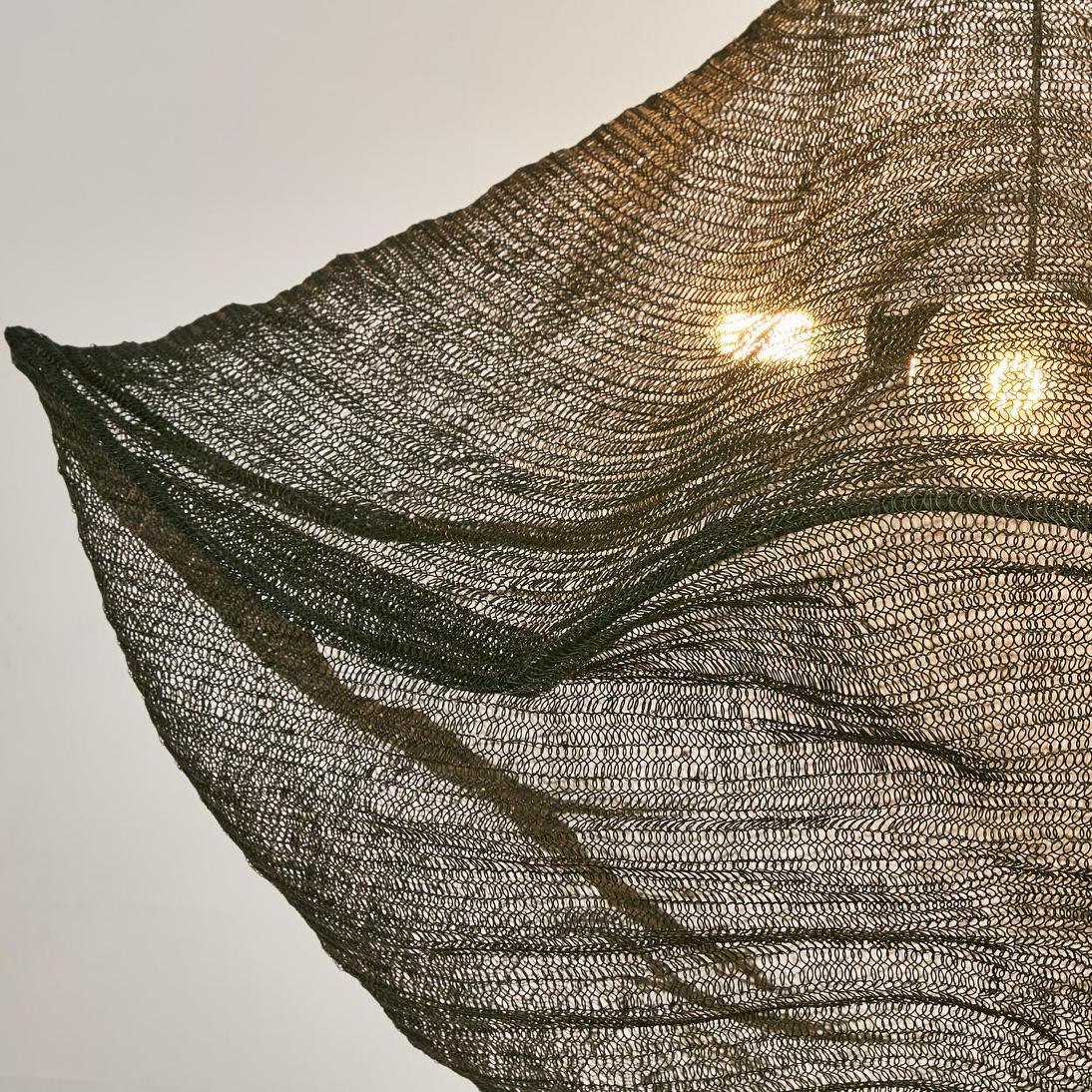 Glenhurst Woven Mesh Dome Pendant Light Black Glenhurst Woven Mesh Dome Pendant Light Black
