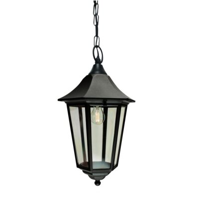 Glenrowan Gate Traditional Chain Lantern Black