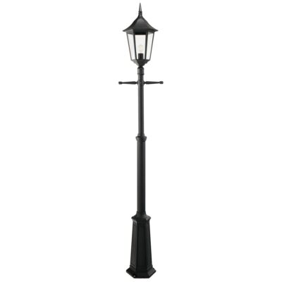 Glenrowan Gate Traditional Outdoor Lamp Post Black