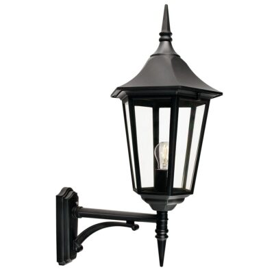 Glenrowan Gate Traditional Outdoor Wall Light Black
