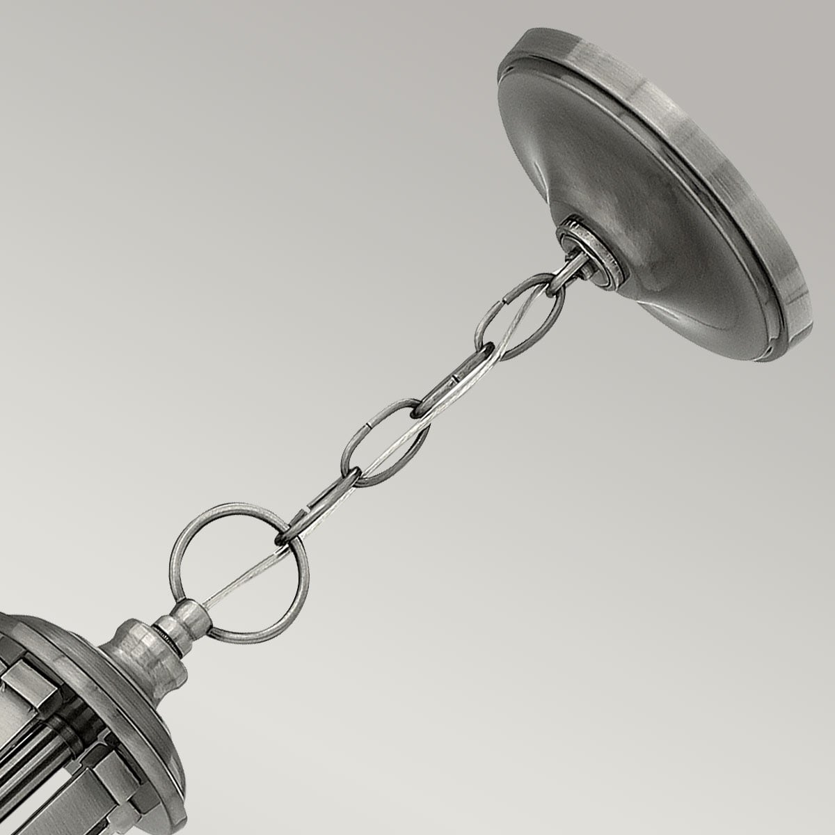 Glenrowan Row Hamptons Style 5 Light Antique Nickel — detail view