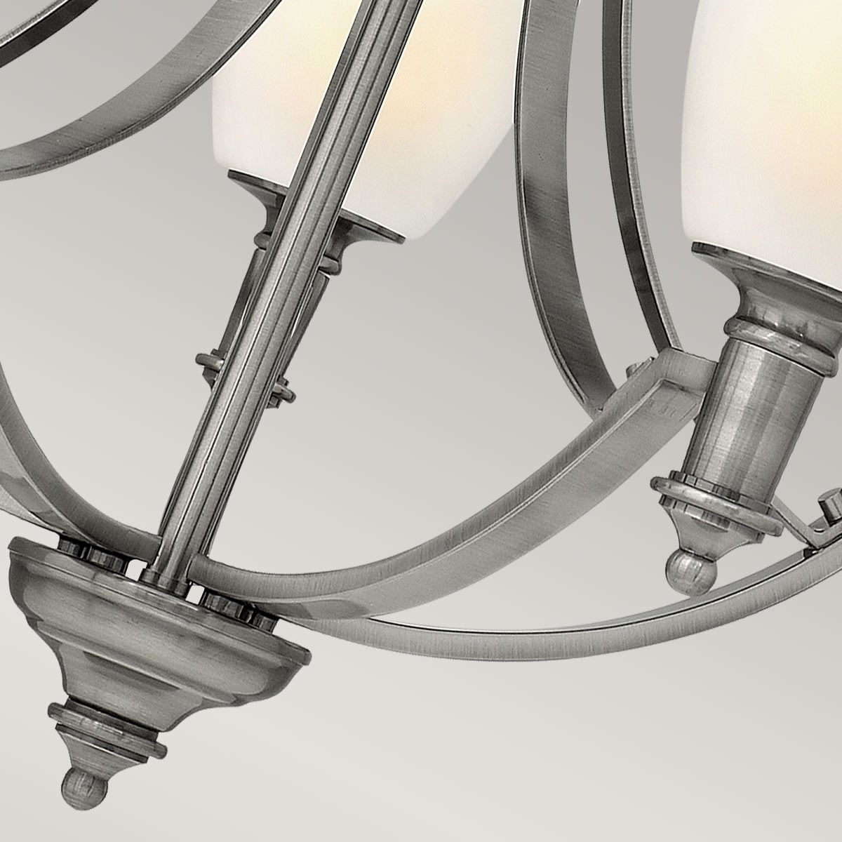 Glenrowan Row Hamptons Style 5 Light Antique Nickel — detail view