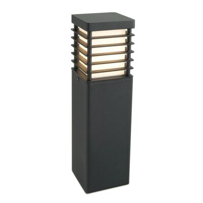Grandmere Field Louvred Outdoor Bollard Black