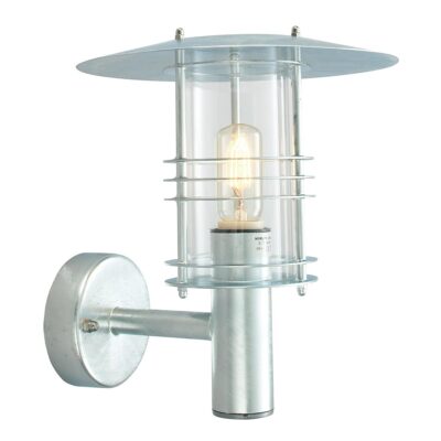 Grandmere Harbour Heritage Outdoor Wall Lantern in Galvanised Steel