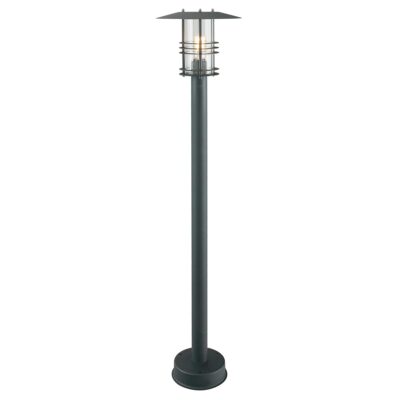 Grandmere Harbour Outdoor Pillar Lantern Black