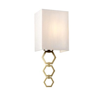 Grantham Gate Hamptons Wall Light Aged Brass