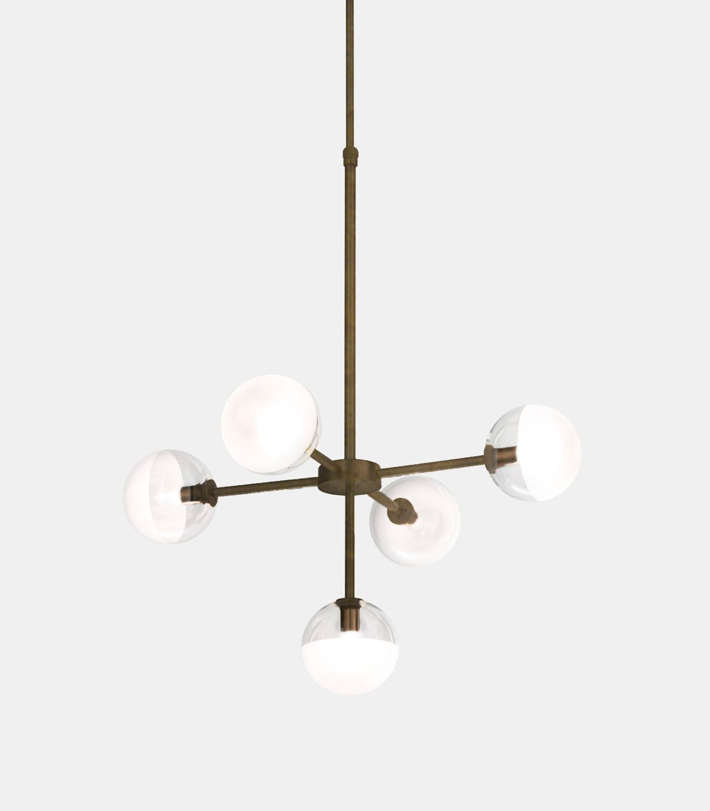 Grantwell Sputnik Pendant Light Antique Brass Natural Brass