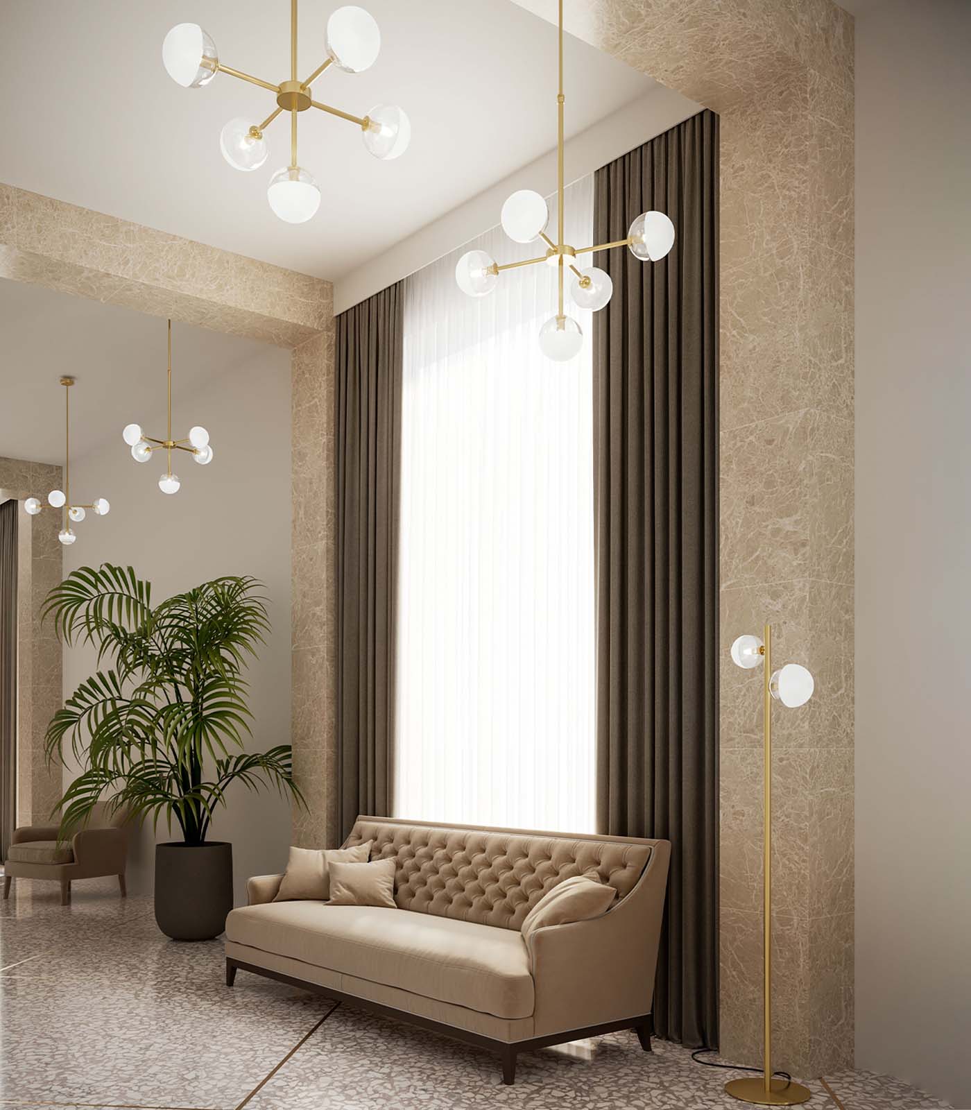Grantwell Sputnik Pendant Light Antique Brass Natural Brass Grantwell Sputnik Pendant Light Antique Brass Natural Brass