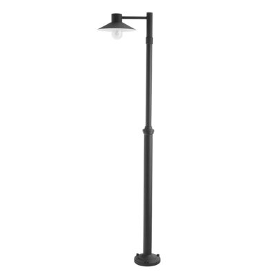 Grasmere Post Black Outdoor Lamp Post
