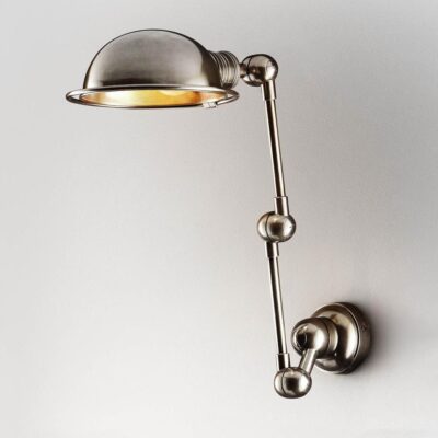 Greenwich Traditional Wall Light Antique Silver