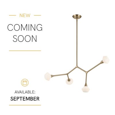 Grenmoor Branching Pendant Light in Champagne Bronze