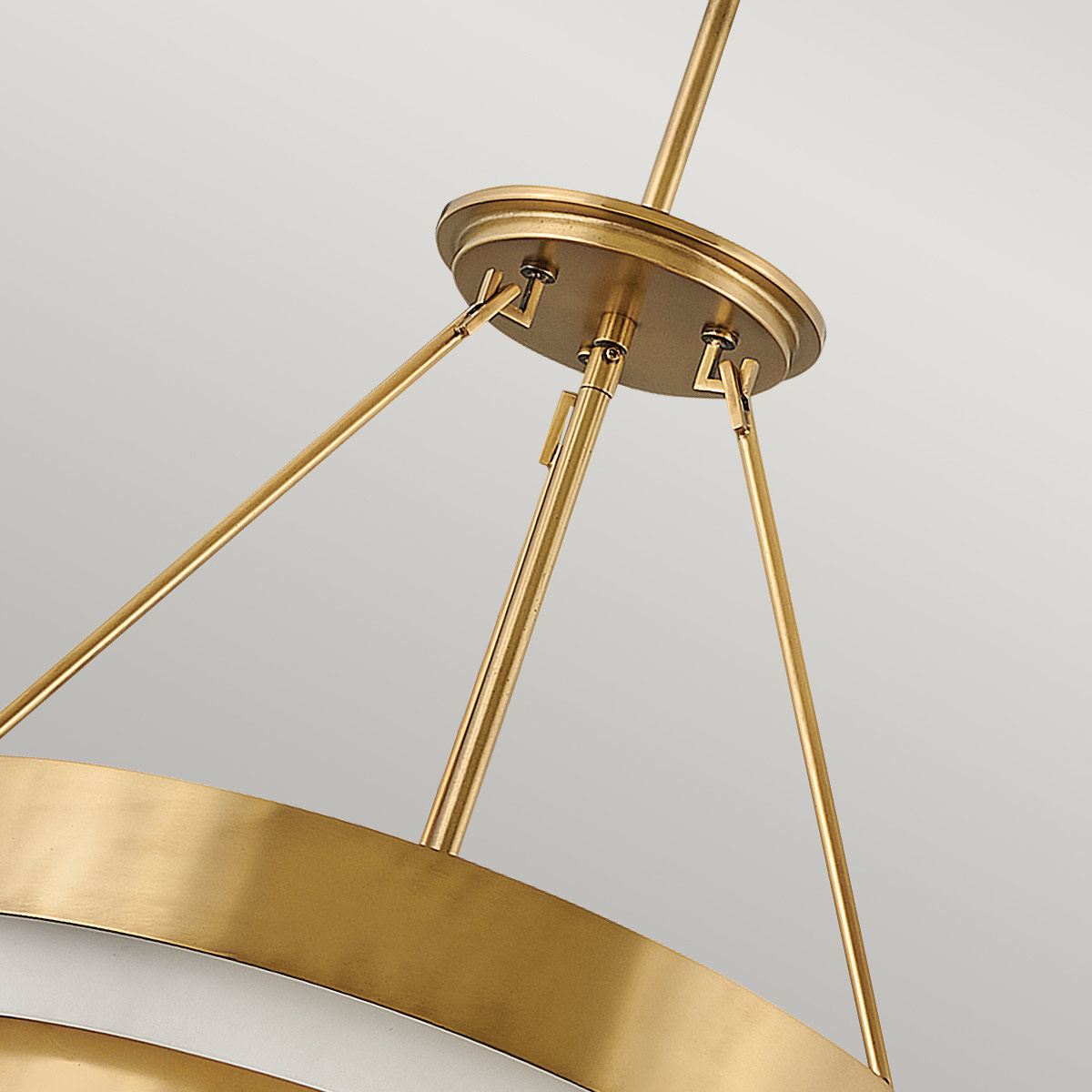 Grenshire Art Deco Tiered Pendant Heritage Brass Grenshire Art Deco Tiered Pendant Heritage Brass — detail view