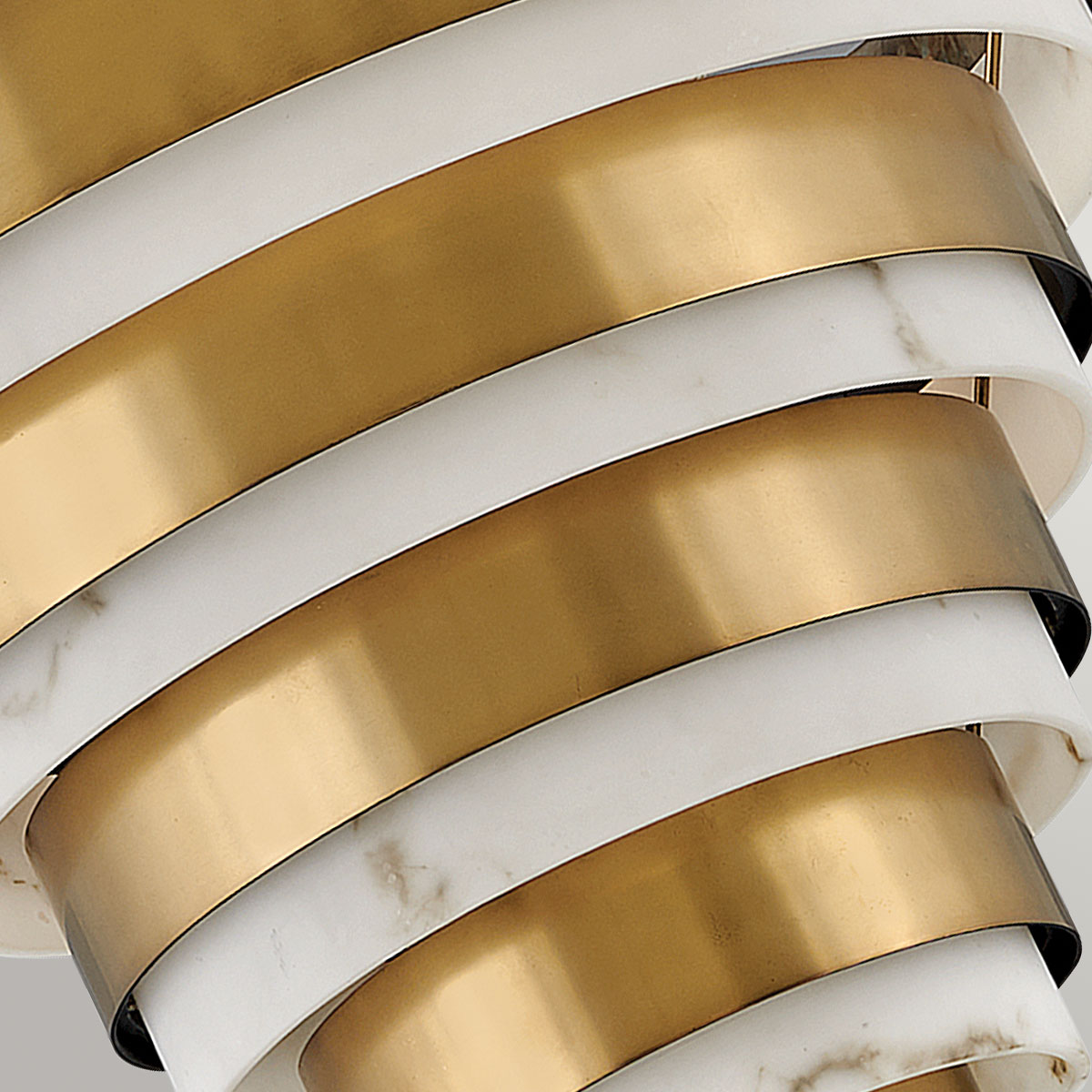 Grenshire Art Deco Tiered Pendant Heritage Brass Grenshire Art Deco Tiered Pendant Heritage Brass — detail view