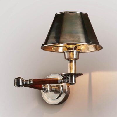 Haddon Heritage Swing Arm Wall Light Antique Silver
