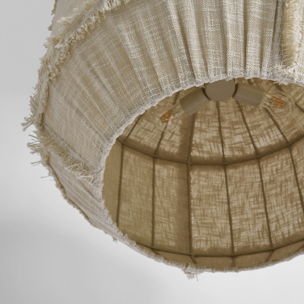 Haddonfield Hamptons Linen Ceiling Pendant Natural Beige Haddonfield Hamptons Linen Ceiling Pendant Natural Beige