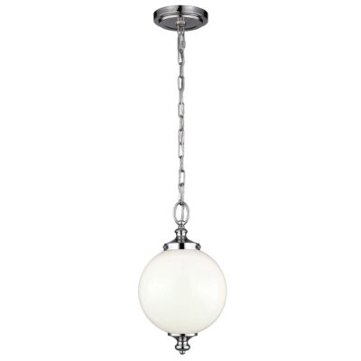Halden Court Hamptons Globe Pendant Polished Nickel
