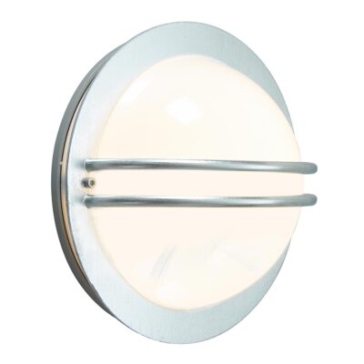 Halstonbury Nautical Round Outdoor Wall Light Galvanised