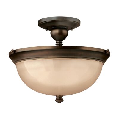 Harborough Traditional Ceiling Semi-Flush Bronze