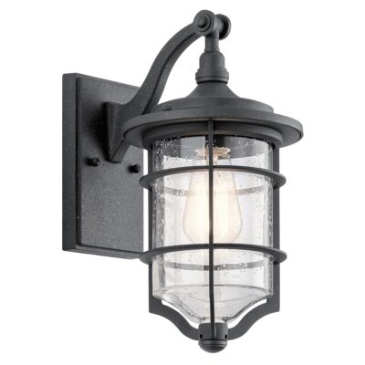 Harbour Fleet Nautical Outdoor Wall Lantern Distressed Black
