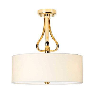 Harbour Reach French Provincial Ceiling Semi-Flush Gold