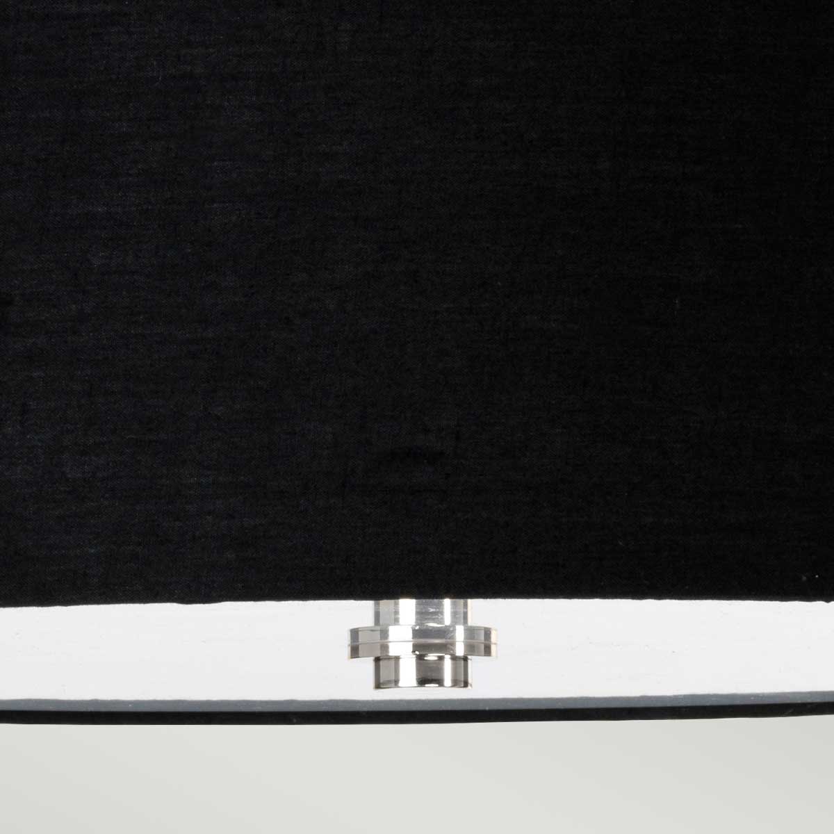 Harbour Reach Hamptons Ceiling Semi-Flush Polished Chrome Black Shade Harbour Reach Hamptons Ceiling Semi-Flush Polished Chrome Black Shade — detail view
