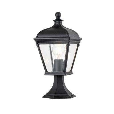 Harbourlight Traditional Pedestal Lantern Black