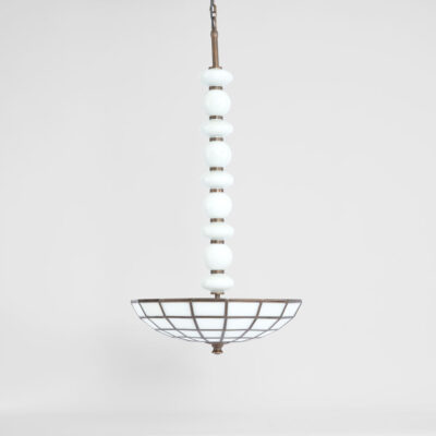 Harleston Hamptons Glass Bead Chandelier White
