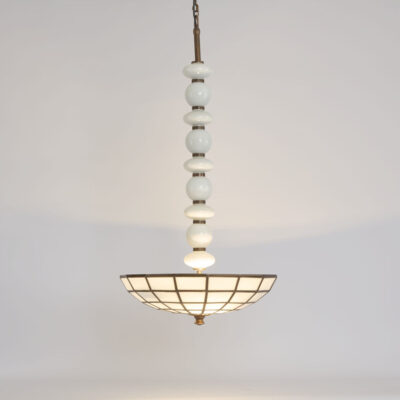 Harleston Hamptons Glass Bead Chandelier White
