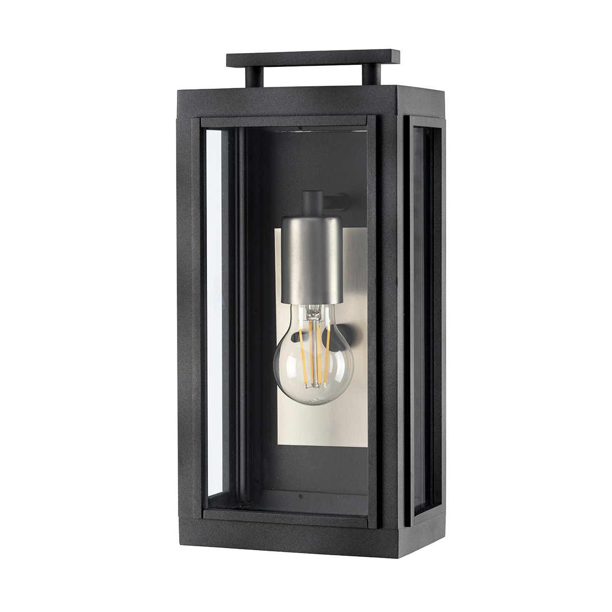 Harringford Hamptons Outdoor Wall Lantern Aged Zinc & Antique Nickel Harringford Hamptons Outdoor Wall Lantern Aged Zinc & Antique Nickel
