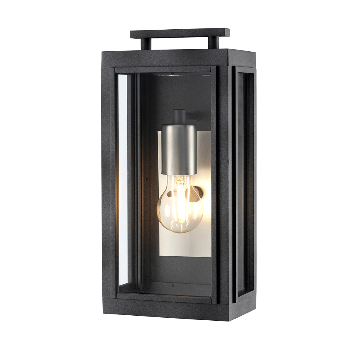 Harringford Hamptons Outdoor Wall Lantern Aged Zinc & Antique Nickel