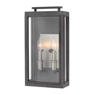 Harringford Hamptons Outdoor Wall Lantern Aged Zinc & Antique Nickel