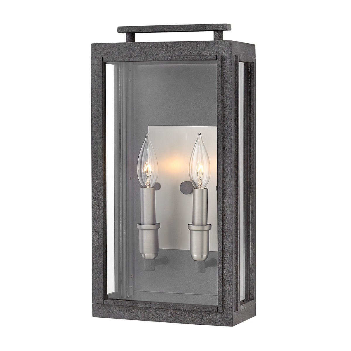 Harringford Hamptons Outdoor Wall Lantern Aged Zinc & Antique Nickel