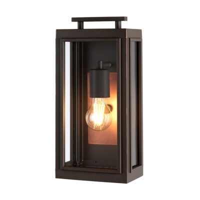 Harringford Hamptons Outdoor Wall Lantern Oil Rubbed Bronze & Copper