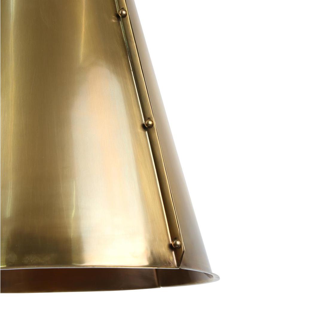 Harrington Industrial Cone Ceiling Pendant Brass Harrington Industrial Cone Ceiling Pendant Brass