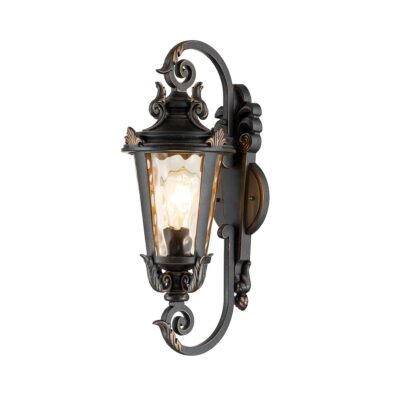 Harrowgate Traditional Outdoor Wall Lantern in Weathered Bronze