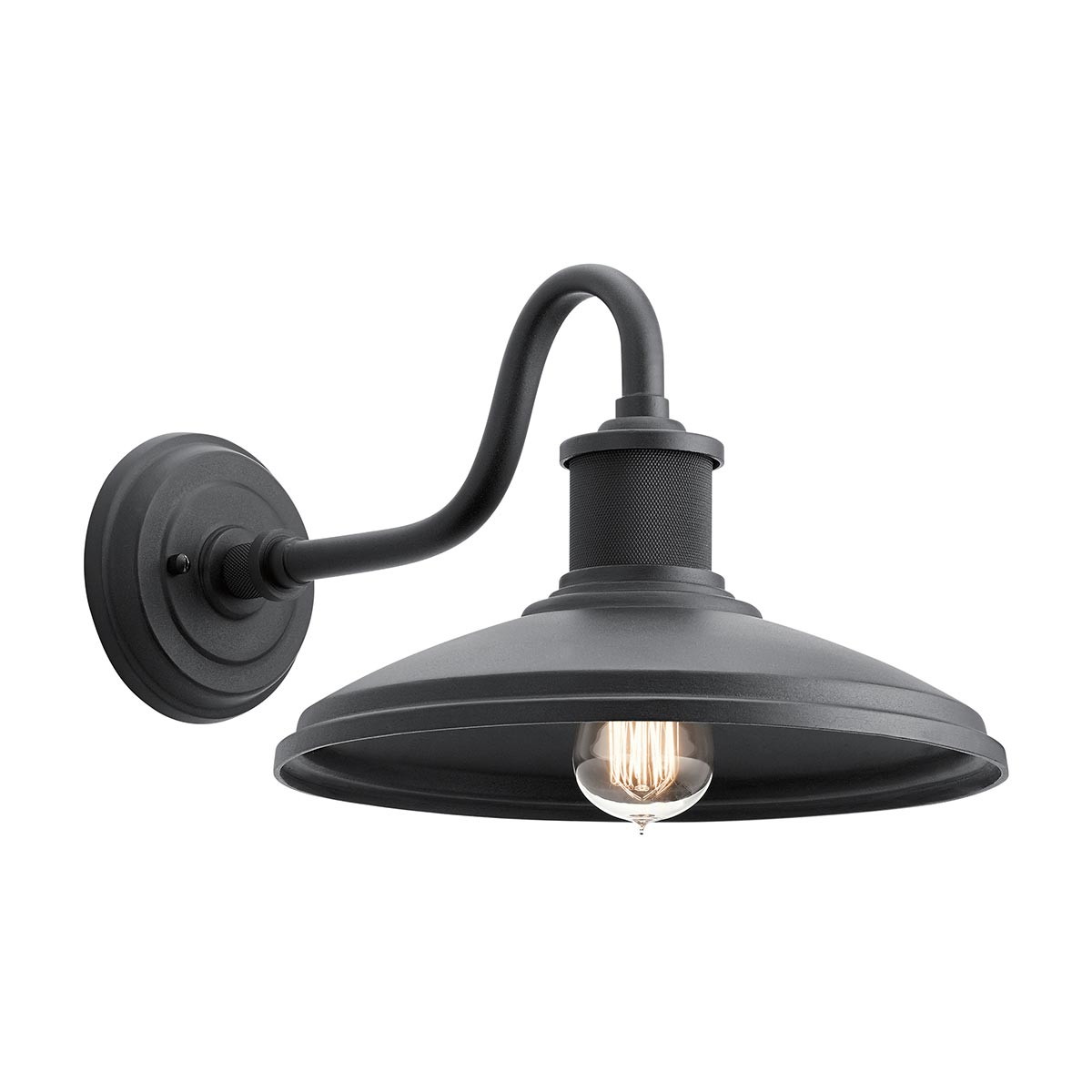Hastingwood Barn Style Outdoor Wall Light Textured Black Hastingwood Barn Style Outdoor Wall Light Textured Black